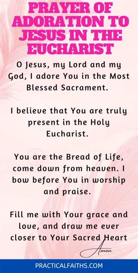 6 Powerful Prayers to Jesus in the Eucharist