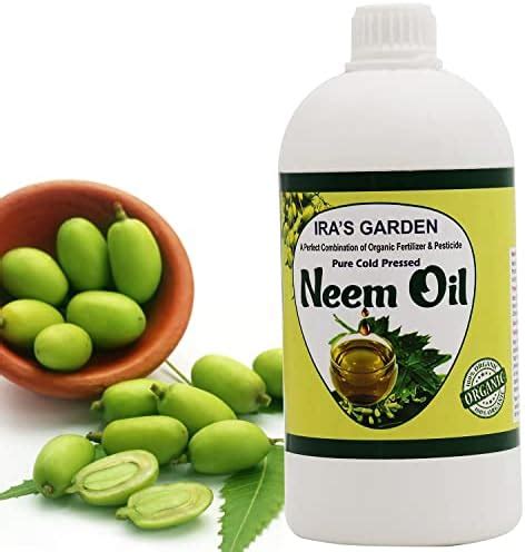 IRA S GARDEN Cold Pressed Pure Neem Oil Spray Organic Fungicide And