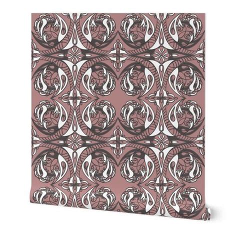 White And Grey Art Deco Wallpaper Grey Art Art Deco Wallpaper Pink