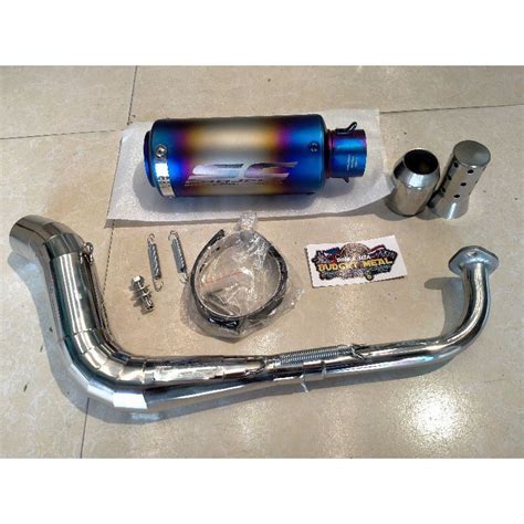 Aerox V1 Fullset Canister Stainless Elbow 51mm Shopee Philippines