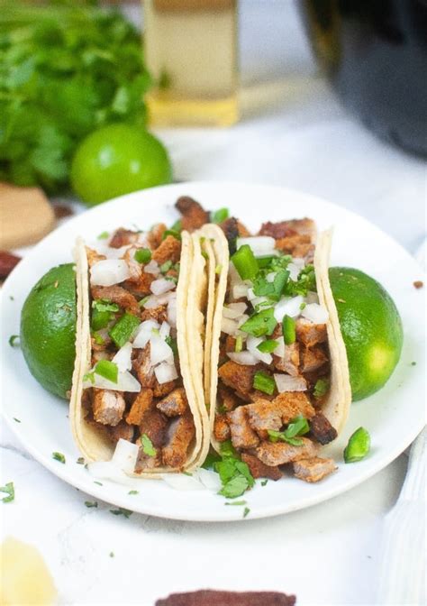 Air Fryer Al Pastor Spicy Pork Tacos The Foodie Affair