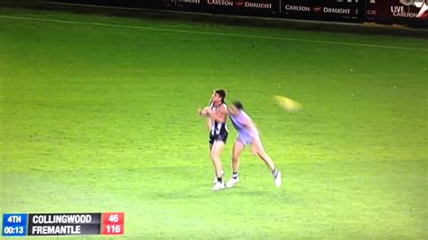 Last Seconds Collingwood Vs Fremantle Round Youtube