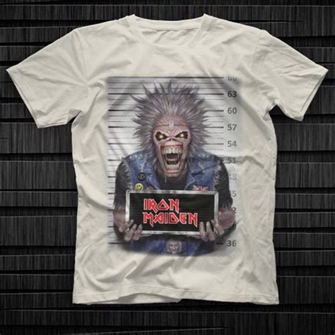 Iron Maiden White Unisex T Shirt Tees Shirts Iron Maiden T Shirt