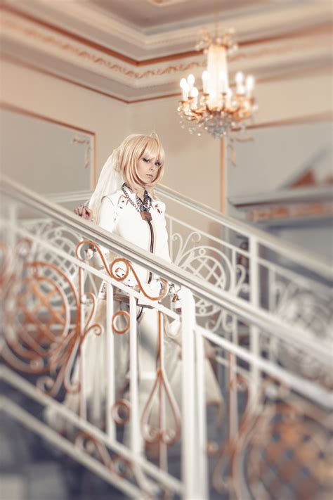 Wallpaper White Cosplay Blonde Long Hair Blue Eyes Dress Suits