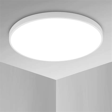 Plafonnier LED Étanche IP54 27CM 24W 2700LM 6500K Salle de Bain