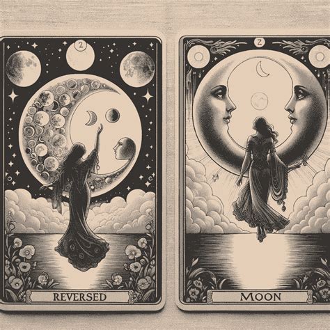 What Does The Moon Tarot Card Meaning Reversed Moon And Upright Moon