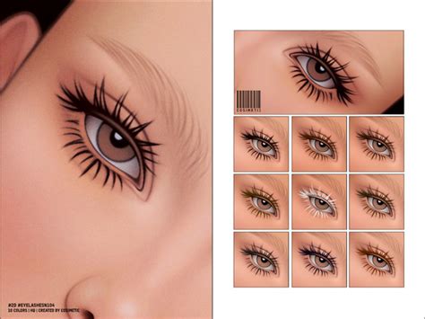 The Sims Resource Maxis Match 2D Eyelashes N104