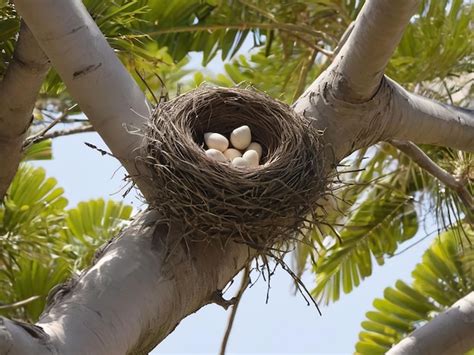 Premium Photo Birds Nest In Palm Tree