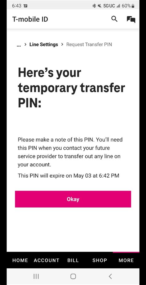 Tmo Transfer Pin Is Live R Tmobile