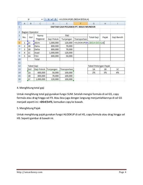 Contoh Soal Praktek Microsoft Excel 2007 Dan Penyelesaiannya