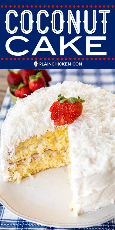 Coconut Cake The Sour Cream Cool Whip Frosting Makes This Cake It Is