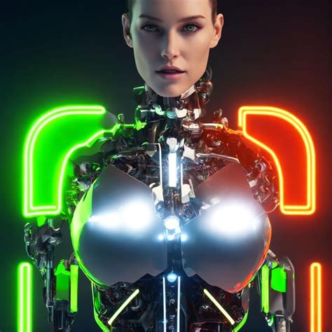 Premium Photo | Futuristic bio cyborg android mechanic human generative ...