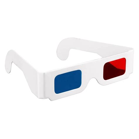 5pcs/LOT Paper 3D Glasses red cyan (blue) 3D glasses paper size 3 ...