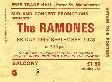 Ramones | Ramones, Concert promotions, Concert tickets