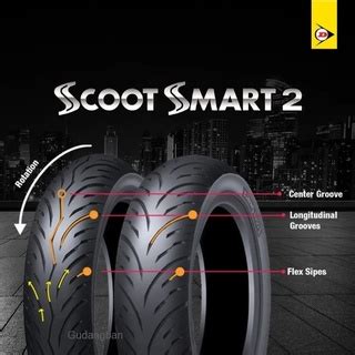 Jual SPECIAL PROMO Dunlop Scoot Smart 2 Uk 120 70 12 51L TUBELESS