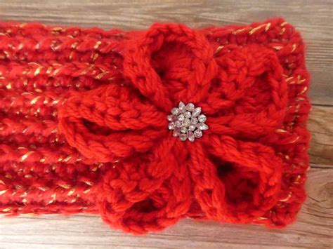 Crochet Flower Headband - Traversebaycrochet.com