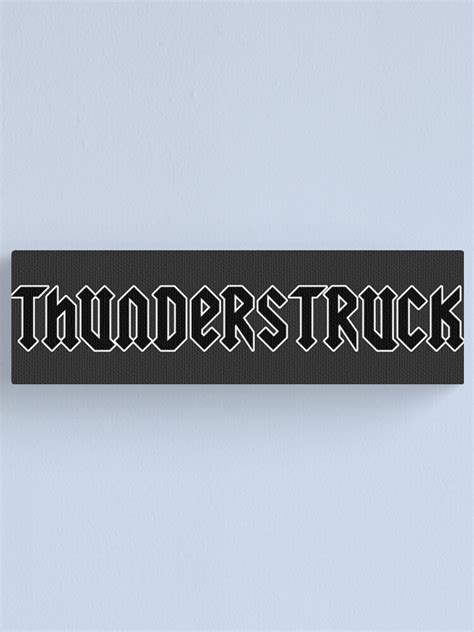 Thunderstruck AC DC Logo Font Canvas Print For Sale By LeAnomis