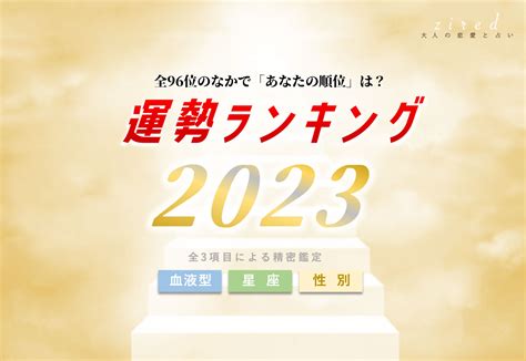 『2023年運勢ランキング』を占いメディアの『zired』が公開！星座・血液型・性別から96位〜1位を発表し、完全無料・登録不要で利用可能に