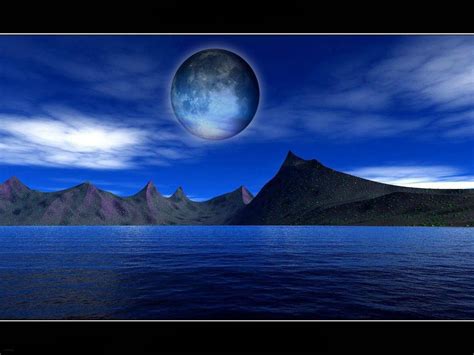 Blue Moon Wallpaper HD - WallpaperSafari