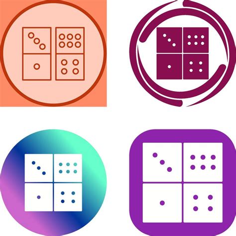 Domino Game Icon Design 45415230 Vector Art At Vecteezy