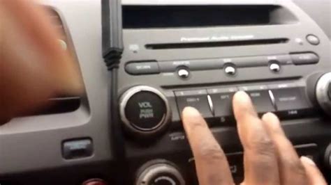 How To Enter Radio Code Honda Civic