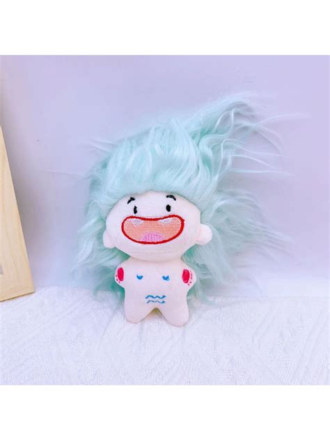 1pc Missing Tooth Doll Pendant Funny Naked Baby Doll Plush Toy Expression Grass Doll Random