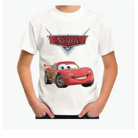 Camiseta personalizada carros relâmpago mcqueen no Elo7 Criativa