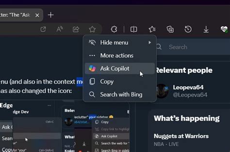 Microsoft améliore Edge Canary avec de nouvelles fonctionnalités