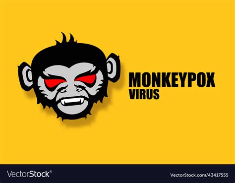 Monkeypox Virus Horizontal Banner For Awareness Vector Image