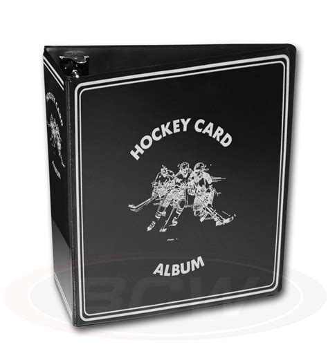 722626917752 Bcw 3 Inch Hockey Card Binder Black