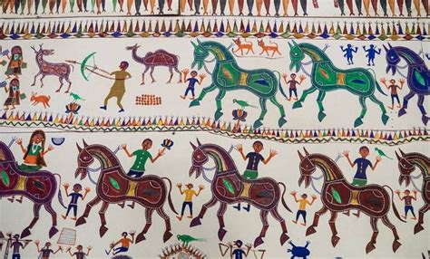 Pithora paintings from central Gujarat | OpenArt | Indian folk art ...