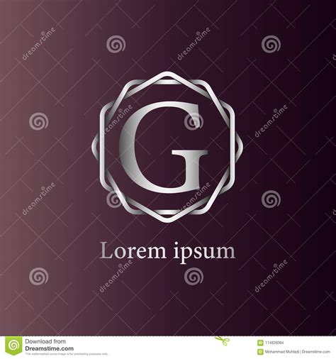 Projeto Do Logotipo De G Da Letra Ilustração Stock Ilustração de