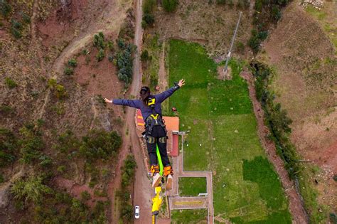 Bungee Jumping Action Valley Bungee Jumping Cusco Bungee Jumping Peru