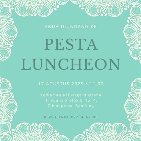 Gratis Contoh Undangan Makan Siang Keren Canva