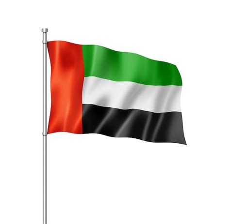 Premium Photo United Arab Emirates Flag Three Dimensional Render