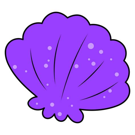 Purple Seashell Clipart