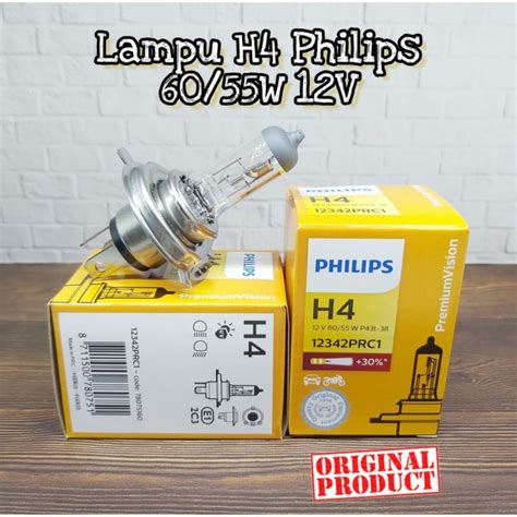 Lampu Mobil Bohlam Lampu Halogen Philips H W V Harga Satuan