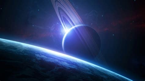 Wallpaper Digital Art Planet Earth Space Art Planetary Rings