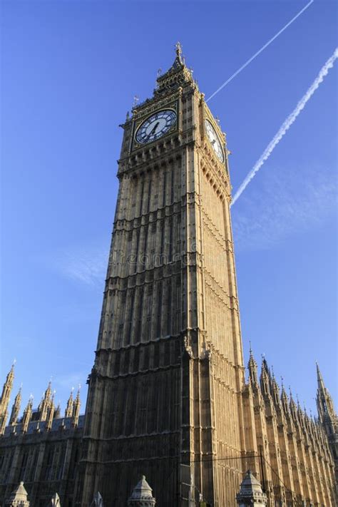 Big Ben Great Bell Clock Tower In London England Editorial Stock Photo