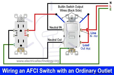 Cómo cablear un interruptor combinado AFCI Diagramas de cableado del