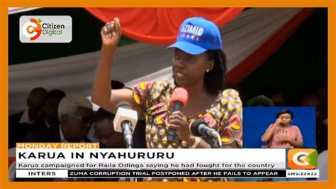 Narc Kenya Leader Martha Karua Meets Party Aspirants In Nyahururu Youtube