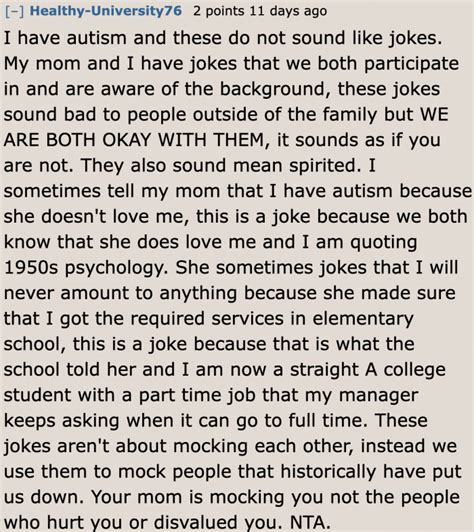 Reddit Sides With Autistic Teenager Who Called His Mom Ableist Because ...