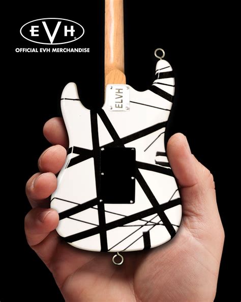 Evh Black And White Vh1 Eddie Van Halen Mini Guitar Replica Collectible