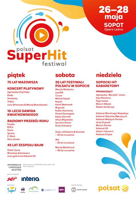 Polsat SuperHit Festiwal 2023 Bilety Transmisja Lista Wykonawców