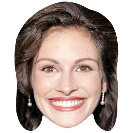 Julia Roberts (Smile) Mask - Celebrity Cutouts