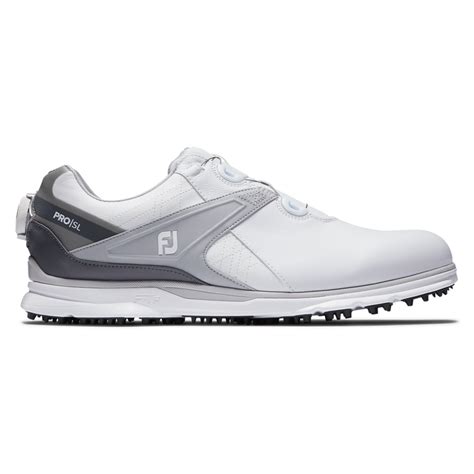 Footjoy Prosl Boa Mens Golf Shoe Whitegrey Pga Tour Superstore