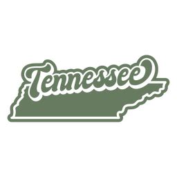 Diseño PNG Y SVG De Se Muestra El Estado De Tennessee. Para Camisetas