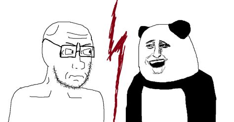 soyjack vs biaoqing panda by bigtrebuchet on Newgrounds