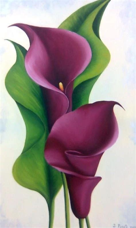 Art Painting Acrylic Flower Painting Flower Art Lily Tattoo Design