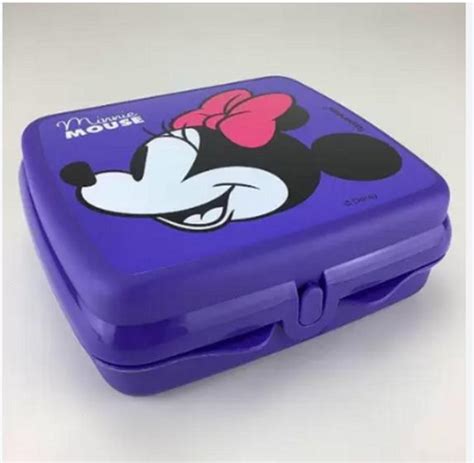 Tupperware Porta Sandu Che Disney Minnie Quadrado Pote Magazine Luiza